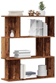 Armário de livros madeira velha 80x24x96 cm madeira trabalhada