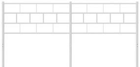 Cabeceira de cama 193 cm metal branco