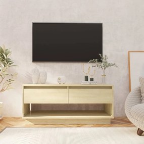 Móvel p/ TV derivados de madeira 102x41x44 cm carvalho sonoma