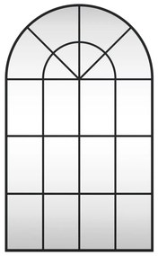 Espelho de parede arqueado 60x100 cm ferro preto