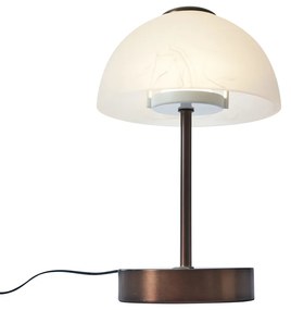 Candeeiro de Mesa Design Bronze Escuro Incl. LED Regulável - Joya Design