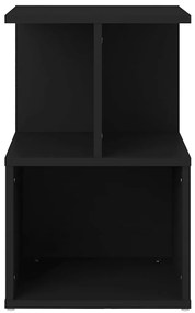 Mesa de cabeceira 35x35x55 cm derivados de madeira preto