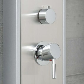 SCHÜTTE Painel de duche misturadora manípulo único TAHITI aço inox.