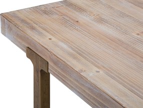 MESA DE JANTAR ANKARA 180X90X78 CM CASTANHO E DOURADO (CADEIRAS NÃO INLUÍDAS)