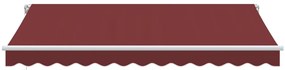 Toldo retrátil manual 350x250 cm bordô