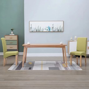 vidaXL Cadeiras de jantar 2 pcs tecido verde