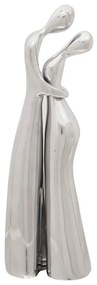 Escultura Prateado 10x16x49 cm Alumínio