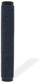 Tapete controlo de pó retangular tufado 90x150 cm azul