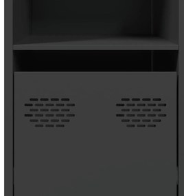 Aparador 135x39x73,5 cm aço laminado a frio preto