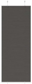 Preto Plissada Cega 70x200 cm Largura Tecido 69,4 cm Poliéster