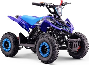 Mini Moto 4 Infantil para crianças 5 a 9 anos 50CC Beneo Motors MTX, velocidade até 40 Km/h com limitador Azul