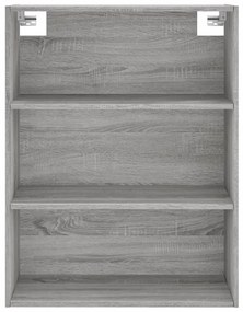 Armário alto 69,5x34x180 cm derivados de madeira sonoma cinza