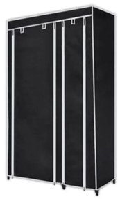 Roupeiros de tecido 2 pcs preto