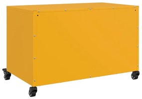 Móvel de TV 68x39x43,5 cm aço amarelo mostarda