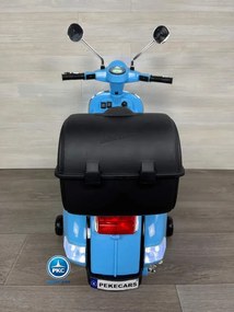 Moto criança eletrica Vespa Clássica Piaggio PX-150 12V Azul