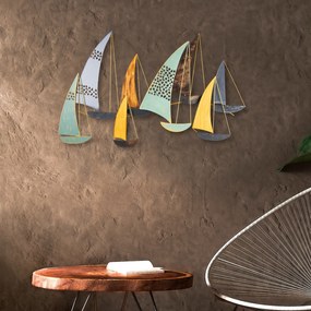 Acessório Decorativo de Parede Yavuz – Multicolor – 111 x 70 x 8 cm