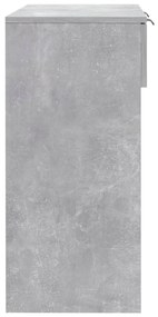 Mesa consola 90x36x75 cm derivados de madeira cinzento-cimento