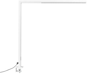 Candeeiro de mesa LED em metal branco 120 cm OCTANT Beliani