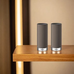 Conjunto de 2 Candeeiros de mesa Jasmin Regulável taupe