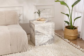 Mesa de Apoio Küp - Mármore Freesia - 45x50x45 cm