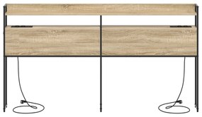 Cabeceira de armazenamento Carvalho sonoma 200 cm