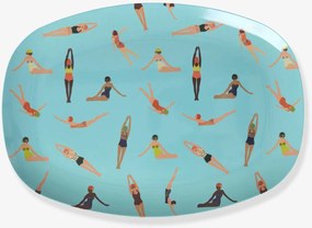 Prato de melamina RETRO SWIMSTER rice retangular azul-céu