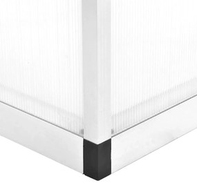 Estufa de alumínio 302x190x195 cm 11,19 m³