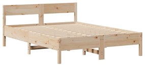Cama sem colchão 150x200 cm madeira de pinho maciça