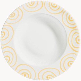Prato de sopa artesanal Gelbgeflammt