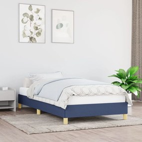 Estrutura de cama 90x200 cm tecido azul