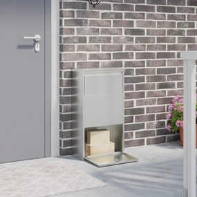 vidaXL Caixa de entrega de pacotes 44x22x82 cm Aço Galvanizado