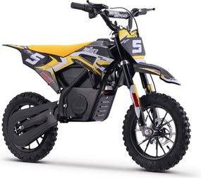 Moto elétrica de cross para crianças Motors Panther 550W Amarela