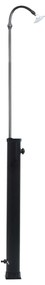 Chuveiro solar de jardim 215 cm 8 L preto