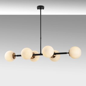 Candeeiro de Teto Fazli – Preto Antigo Creme – 110 x 40 x 35-66 cm