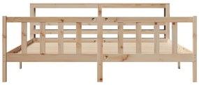 Cama sem colchão 180x200 cm madeira de pinho maciça