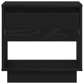 Cômoda de Cabeceira vidaXL Preto Carvalho 45x34x48 cm Madeira de Engen
