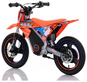 Mini moto elétrica para crianças Minicross 350W Roan MX E350 14/14" Supermotard Laranja