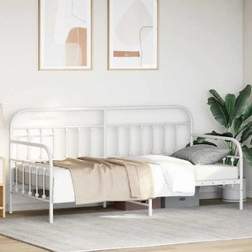 Estrutura de cama vidaXL Branca 90x190 cm Aço