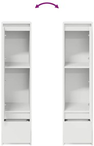 Aparador alto 29,5x34x119,5cm derivados de madeira branco