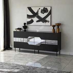 Console Milan – Preto – 180 cm x 80 cm x 40 cm
