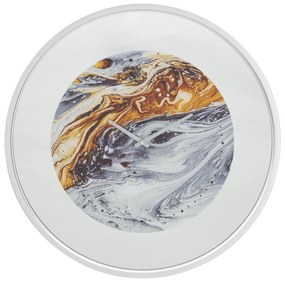 RELÓGIO DE PAREDE ESPELHO CINZA CM Ø 60X5