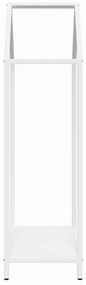 Suporte para lenha 40x25x90 cm aço laminado a frio branco