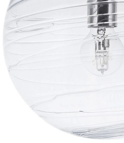 Candeeiro de teto esférico em vidro transparente MIRNA Beliani