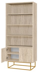 Estante Laxus Rea – Travertino – 80x182x36 cm