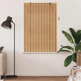 Persianas e Sombras para Janela Marrom Claro 120 x 160 cm Bambu
