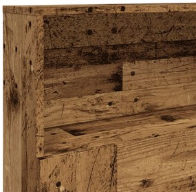 Armário cabeceira 200x19x103,5 cm deriv. madeira madeira velha