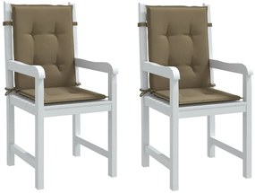 Almofadões lombares p/cadeiras 2pcs 100x50x4 cm mesclado tecido