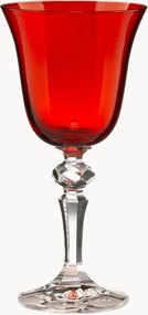 Copos de vinho de cristal artesanais Zaccaria, conjunto de 6