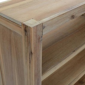 Estante com 6 prateleiras 80x30x170 cm madeira de acácia maciça