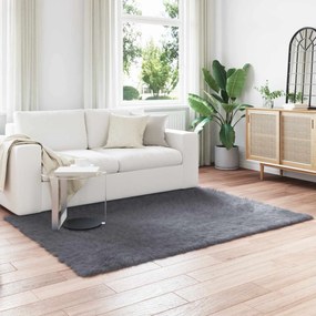 vidaXL Tapete Sintético de Pele de Ovelha Tafalla Antracite